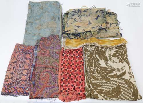 A quantity of textiles, European, Indian and Far Eastern, si...