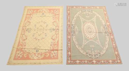 Two French Aubusson tapestries, 20th century, 180cm x 120cm ...