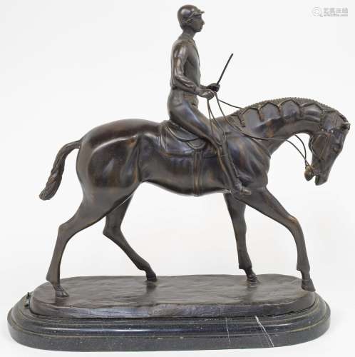 After Isidore Bonheur, French, 1827-1901, a cast bronze figu...