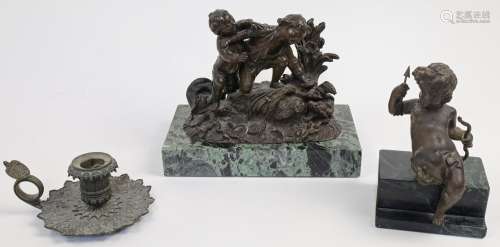 Two bronze sculptures, late 19th / 20th century, to include ...