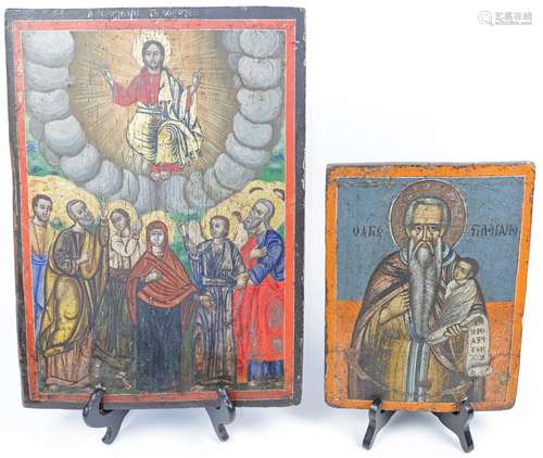 A Greek icon of the Ascension, first half 20th century, the ...