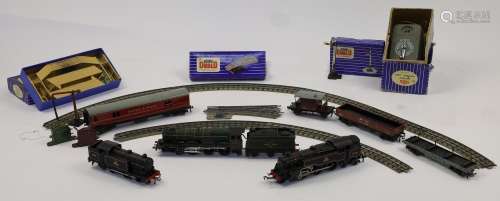 A collection of Meccano Hornby Dublo OO gauge locomotives an...