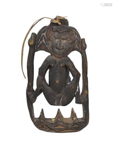 A Papua New Guinean figural carving, probably Sepik River, e...