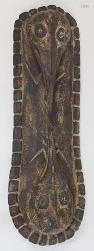 A Papua New Guinean wooden carving, probably Sepik river, 20...
