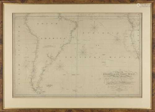 A chart of the Ethiopic or Southern Ocean and part of the Pa...