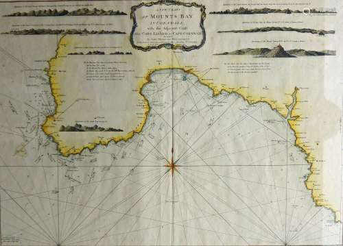 John Thomas & William Denys, A New Chart of Mounts Bay i...