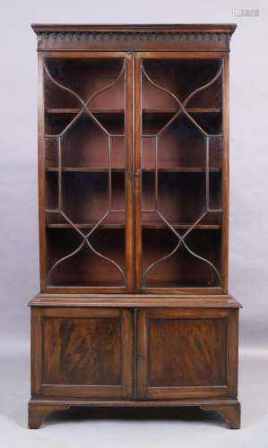 A George III style mahogany bookcase, last quarter 19th cent...