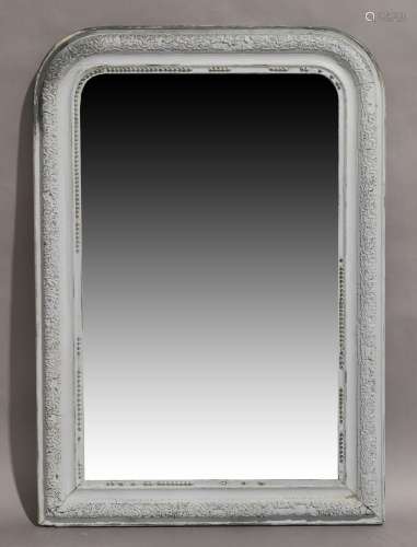 A Victorian over mantle mirror, circa 1860, the moulded rect...