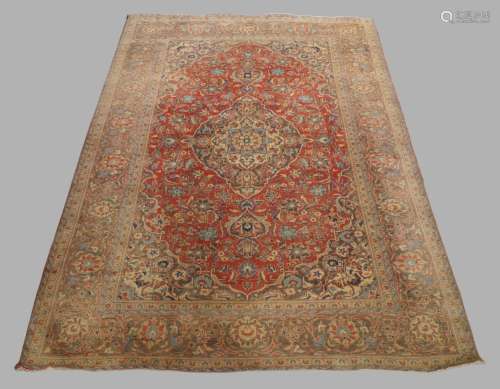 A Persian Kashan carpet, mid to late 20th century, central f...