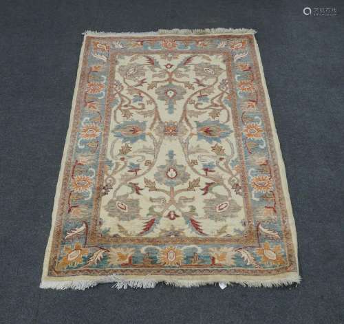 A Persian Kashan rug, 157cm x 104cm, together a Zeigler Maha...