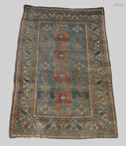 A Turkish Oushak rug, 20th century, the central field with g...