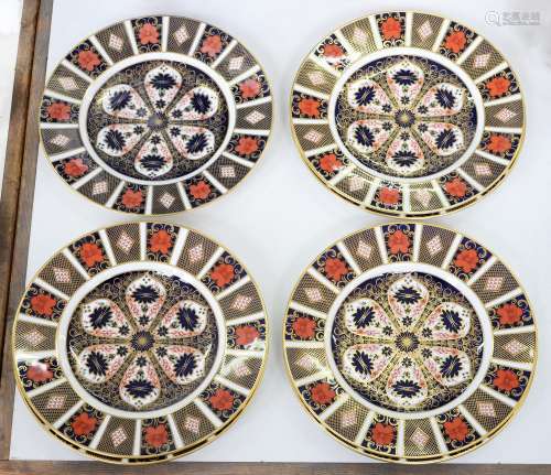 Seven Royal Crown Derby Imari pattern plates, late 20th c, 2...