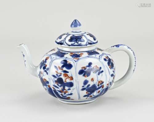 18th century Chinese Imari teapot Ø 9.6 cm.