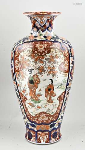 Japanese Imari vase, H 77 cm.