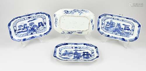 Four Chinese meat dishes, 25 x 15.5 cm.