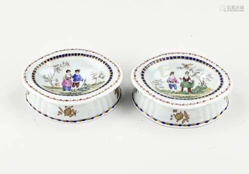 Two Chinese salt cellars