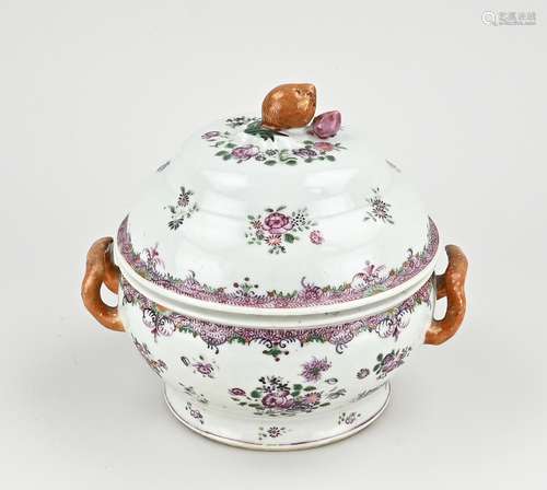 Chinese tureen with lid Ø 20 cm.