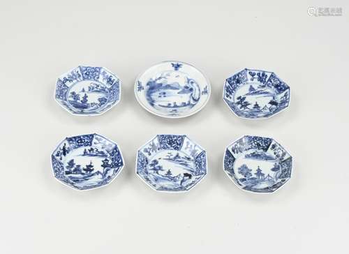 Six 18th century Chinese dishes