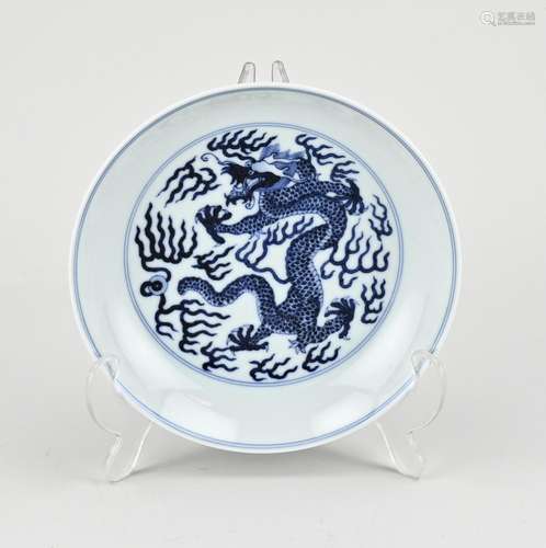 Chinese dragon plate Ø 17.2 cm.