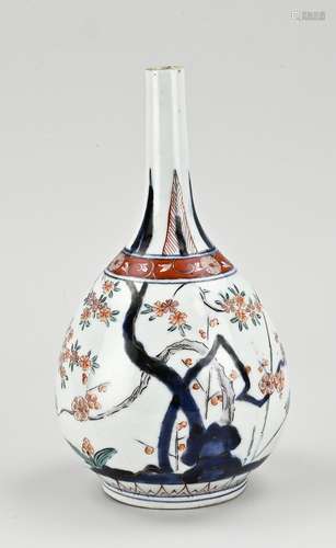 18th century Imari pipe vase, H 21.5 cm.