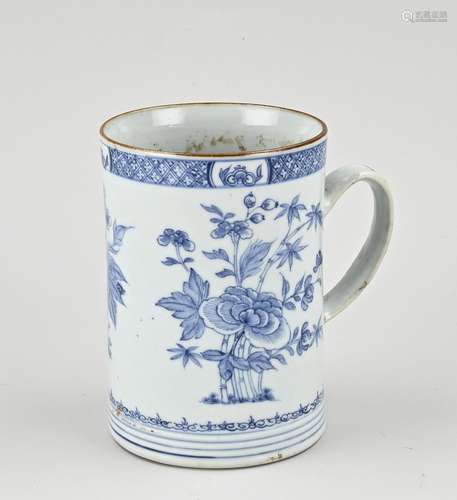 18th century Chinese tankard, H 15.3 cm.