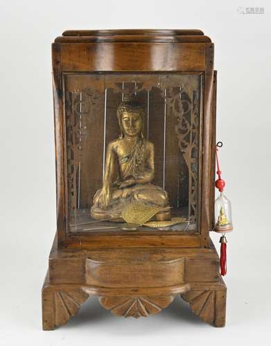 Home altar with Buddha