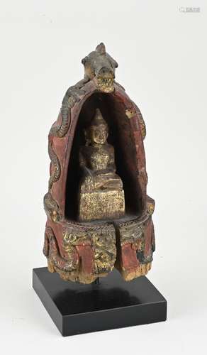 Oriental wooden Buddha