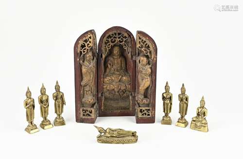 Lot Buddha figures (8x)