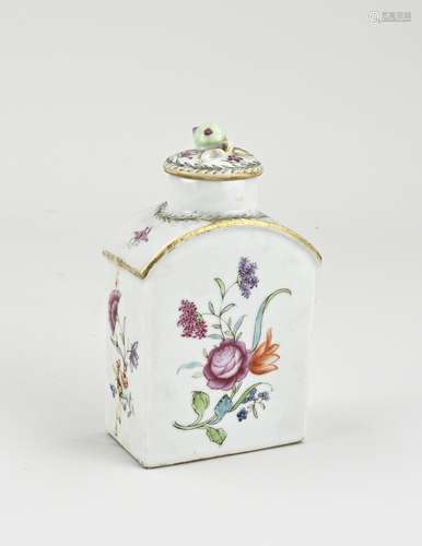 Chinese tea caddy, H 13 cm.