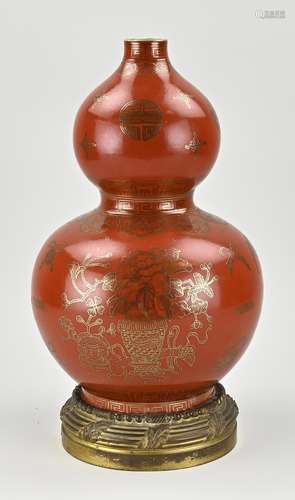 Chinese knob vase, H 40 cm.