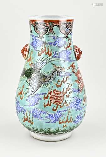 Chinese vase, H 39 cm.