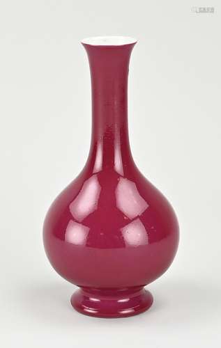 Chinese pipe vase, H 16.3 cm.