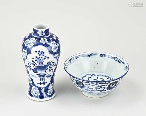 Chinese vase + bowl