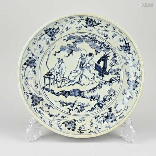 Chinese plate Ø 26.2 cm.