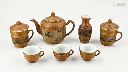 7-piece old Chinese crockery