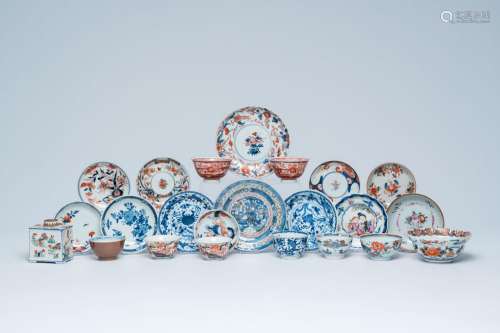 A varied collection of blue and white, Imari, famille rose a...