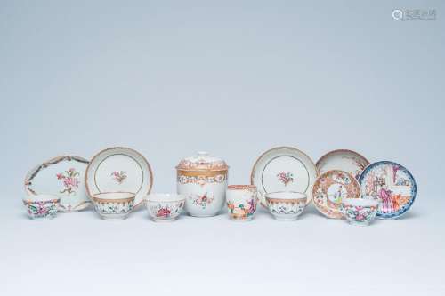 A varied collection of Chinese famille rose porcelain with '...
