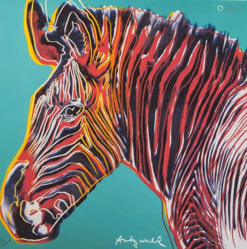 Andy Warhol (1928-1987, after): 'Grevy's Zebra', multiple, e...
