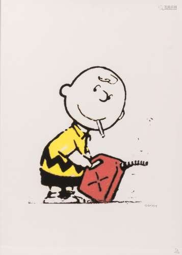 Banksy (1974, after): 'Charlie Brown smoking', multiple, ed....