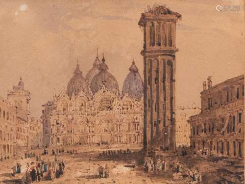Italian school: View of St. Mark's Square or Piazza San Marc...