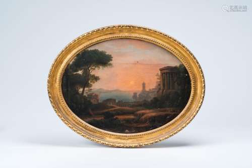 French school, in the manner of Claude Lorrain (1600-1682): ...