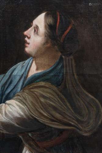 School of the Netherlands: Mythological lady, oil on canvas ...