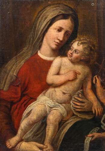Flemish school: Madonna and Child with the Infant Saint John...