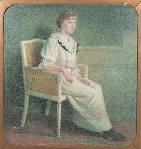 Gustave De Keukelaere (1881-1953): Portrait of a lady, oil o...