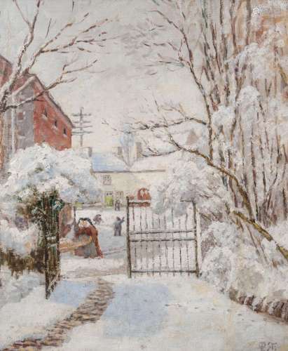 Paul Sterpin (1873-1952, attributed to): Village school in a...