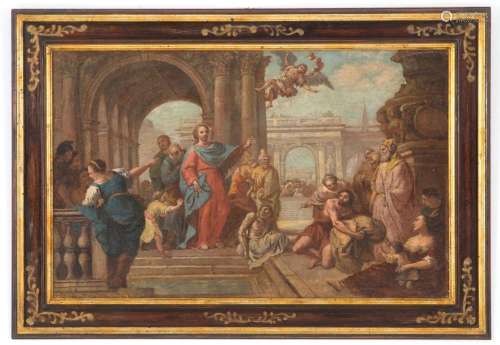 Painting "JESUS DRIVES OUT THE MERCHANTS FROM THE TEMPL...