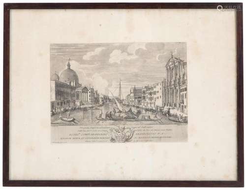 MARCO SEBASTIANO GIAMPICCOLI. Etching "VIEW OF THE GRAN...