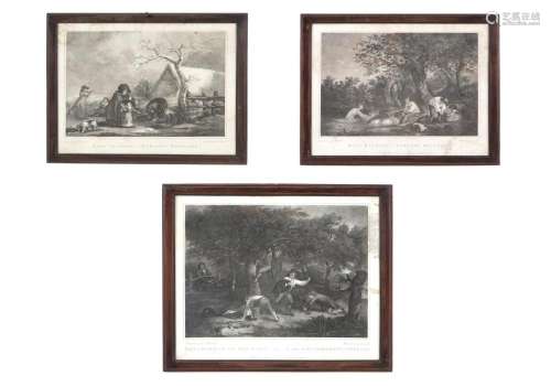 ANTONIO SUNTACH. Three etchings