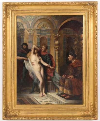 HORACE DE CALLIAS. Painting "ESTER AND ASSUERO"