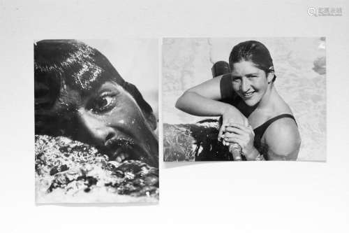 Two swimming photographs